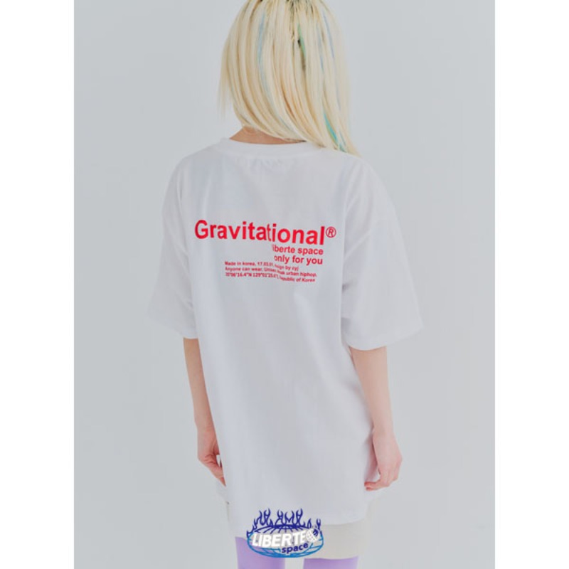 [LIBERTE]그레비티 티셔츠 (화이트)